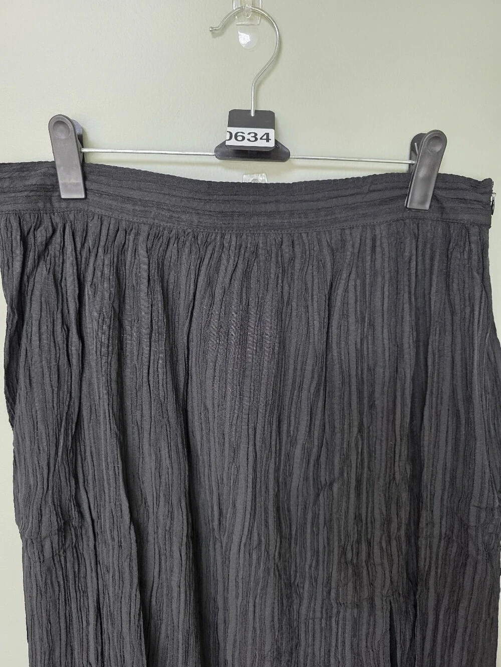 Lulus Midsummer Memories Black Mid-Rise Textured Maxi Skirt - Large - NWT!